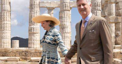 queen Letizia - Royal Family - princess Mary - Belgium's King Philippe holds Queen Mathilde' hand as they navigate ancient Greek ruins - ok.co.uk - Spain - Belgium - Denmark - Greece - county King And Queen - city Athens