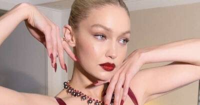 Gigi Hadid wears full face of Maybelline makeup to Met Gala including new Superstay Vinyl Ink Lipstick - www.msn.com - Britain - New York