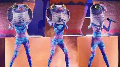 Nicole Scherzinger - Nick Cannon - Robin Thicke - Ken Jeong - Jenny Maccarthy - Ariana Grande - 'The Masked Singer' Sneak Peek: Ken Jeong Thinks Queen Cobras Are a Trio of Pop Megastars! - etonline.com