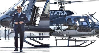 Tom Cruise arrives via helicopter to 'Top Gun: Maverick' premiere - www.foxnews.com - California - county San Diego