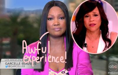 WTF?! RHOBH’s Garcelle Beauvais Claims Rosie Perez Kicked Her Under The Table On The View! - perezhilton.com - county Love