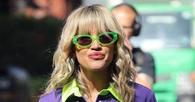 Ashley Roberts gives off 'Daphne Scooby Doo vibes' in green and purple outfit - www.ok.co.uk - London - county Ashley