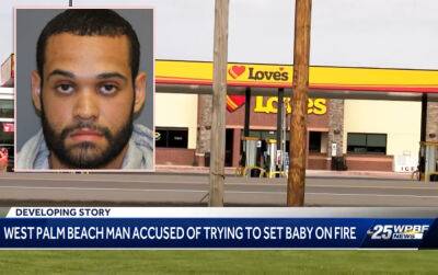 Florida Truck Driver Arrested After Allegedly Attempting To Set 1-Year-Old On Fire At A New York Gas Station - perezhilton.com - New York - New York - Florida - county Wayne - county Monroe - county Ontario - county Avery