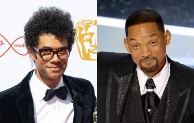 Jodie Comer - Will Smith - Dave Chappelle - Richard Ayoade - Jamie Demetriou - Richard Ayoade pokes fun at Will Smith’s Oscars slap during BAFTAs monologue - nme.com - Los Angeles - county Hall - county Rock - city London, county Hall