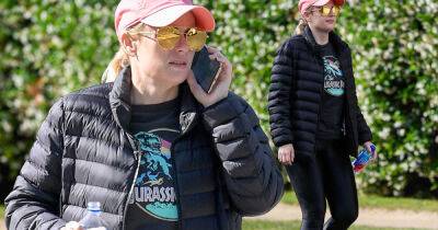 Rebel Wilson goes on a hike in Los Angeles in a Jurassic Park T-shirt - msn.com - Los Angeles - Los Angeles