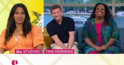 Holly Willoughby - Phillip Schofield - Giovanni Pernice - Ranvir Singh - Alison Hammond - Anton Du Beke - Lorraine Kelly - Max George - Richard Madeley - Phil Vickery - ITV This Morning's Dermot O'Leary red-faced as Ranvir Singh asks if he's 'on the fizz' after muddled link - manchestereveningnews.co.uk - Britain