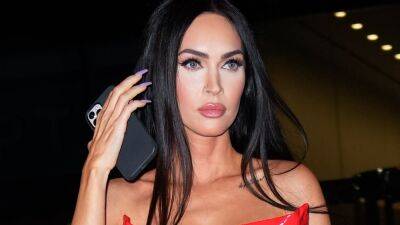 Is Megan Fox's Skin-Tight Red Dress a Nod to Britney Spears? - www.glamour.com