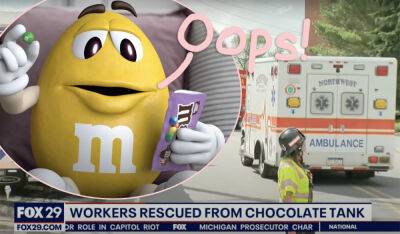 Two Workers Rescued After Falling Into Chocolate Tank At M&M Factory! - perezhilton.com - Minnesota - Pennsylvania - county Lancaster
