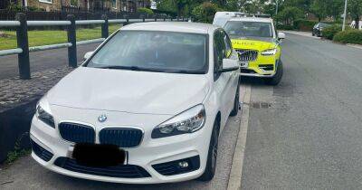 Police find stolen BMW abandoned and on false plates - www.manchestereveningnews.co.uk - county Hyde