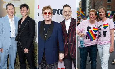 Elton John - David Furnish - Ricky Martin - Cynthia Nixon - Tom Daley - Meet the LGBTQ mums and dads and their adorable children: Elton John, Tom Daley, Cynthia Nixon and more - hellomagazine.com