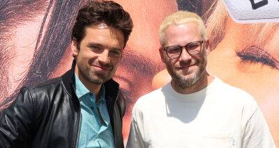 Pamela Anderson - Sebastian Stan - Seth Rogen - Lily James - Tommy Lee - Pam - Seth Rogen Debuts Bleached Blonde Hair at 'Pam & Tommy' FYC Event with Sebastian Stan - justjared.com - Los Angeles - county Anderson - county Lee