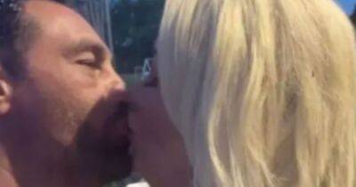 Gemma Collins - Gemma Collins and fiancé Rami share passionate kiss after horror eye accident - ok.co.uk - Britain - Chicago