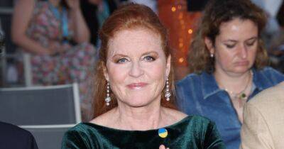 Sarah Ferguson stuns in emerald green gown and shows support for Ukraine with blue and yellow pin - www.ok.co.uk - Italy - Santa - Ukraine - Russia - city Zagreb - Croatia