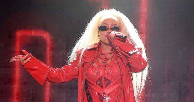 Christina Aguilera Sizzles in Red Hot Leather Chaps and More Outfit Changes at L.A. Pride - www.usmagazine.com - Los Angeles