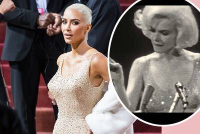 Did Kim Kardashian RUIN That Priceless Marilyn Monroe Dress?! - perezhilton.com - Hollywood
