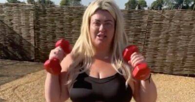 Gemma Collins - Gemma Collins lifts weights in crop top during 'fabulous' early morning workout - ok.co.uk