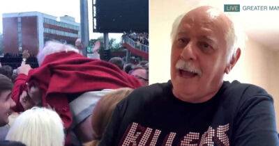 Pensioner, 67, who went viral crowd surfing at Killers gig says he'd do it again - www.msn.com - Manchester