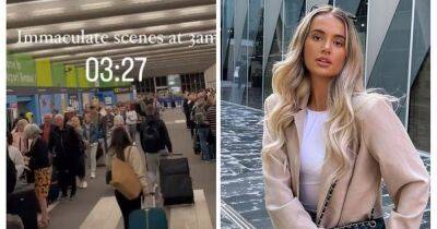 Brooke Vincent - Molly-Mae Hague - Tommy Fury - Molly Mae - Daniel Bocianski - Molly-Mae Hague shares video of huge queues at Manchester Airport as she jets off again - manchestereveningnews.co.uk - New York - Los Angeles - Manchester - Dubai - Hague - county Love