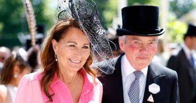Kate Middleton's mum Carole looks lovely in pink dress at Royal Ascot with husband Michael - www.ok.co.uk