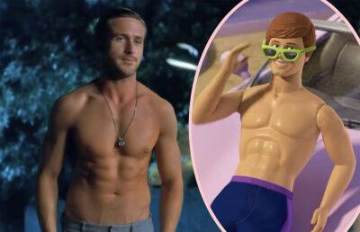 Ryan Gosling Literally Looks Photoshopped In Ridiculously Buff First Look As Ken In The Barbie Movie! - perezhilton.com