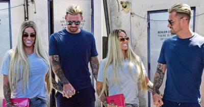 Katie Price - Carl Woods - Katie Price and Carl Woods show off matching blonde hair after charge dropped against him - msn.com - city Richmond