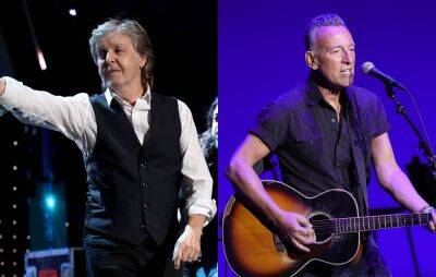 Paul Maccartney - Bruce Springsteen - Watch Paul McCartney team up with Bruce Springsteen to perform ‘Glory Days’ and ‘I Wanna Be Your Man’ - nme.com - New York - USA - New Jersey - county Hyde