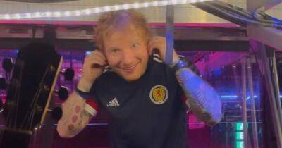 Ed Sheeran - Ed Sheeran dons Scotland top on stage at Hampden as fans label show 'loudest gig ever' - dailyrecord.co.uk - Scotland - county Hampden