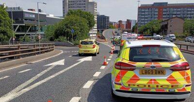 Section of Mancunian Way closed off with drivers urged to avoid area today - manchestereveningnews.co.uk - Manchester