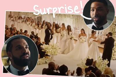 Tristan Thompson - Drake Marries 23 Women In Falling Back Music Video AND Tristan Thompson Is His Best Man... That Tracks! - perezhilton.com - county Graham