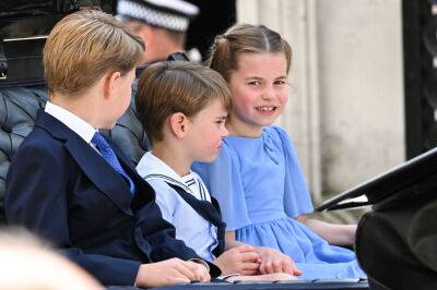 prince Harry - Meghan Markle - Kate Middleton - Alexander Macqueen - princess Anne - Williams - Philip Treacy - Prince George, Princess Charlotte & Prince Louis Adorably Wave To Royal Fans As They Make Their Carriage Debut At Trooping The Colour Parade - etcanada.com - Charlotte - county Charles - city Charlotte