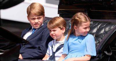 Princess Charlotte Stops Prince Louis From Waving During Trooping the Colour Parade Ceremony - www.usmagazine.com