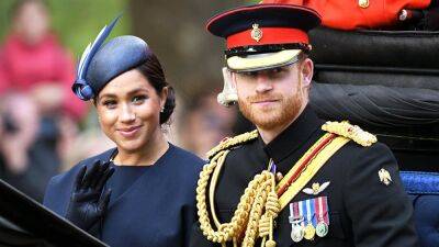 prince Harry - Meghan Markle - Elizabeth Queenelizabeth - Prince Harry - Elizabeth Ii II (Ii) - Queen Elizabeth Ii - Prince Harry and Meghan Markle Spotted at Trooping the Colour After Royal Exit-- See the Pics! - etonline.com - California - Santa Barbara