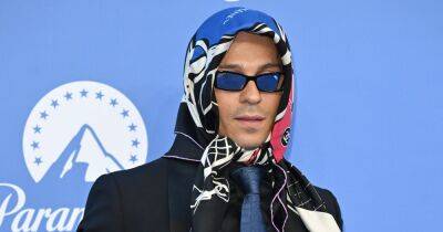 Joey Essex - Michelle Pfeiffer - Geordie Shore - Sylvester Stallone - Gillian Anderson - Chanel - Joey Essex makes a statement on red carpet in head scarf and sunglasses - ok.co.uk - Britain - Spain - Brazil - London - Jersey