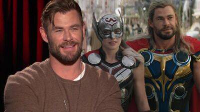 Chris Hemsworth - Taika Waititi - Natalie Portman - Tessa Thompson - Jane Foster - Chris Hemsworth Talks 'Thor: Love and Thunder' and His Future in the MCU (Exclusive) - etonline.com