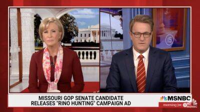 Donald Trump - Joe Scarborough - Joe Scarborough Rattled by ‘RINO Hunting’ Ad: ‘Every Republican Needs to Call This Out’￼ - thewrap.com - USA - Texas - state Missouri - county Uvalde