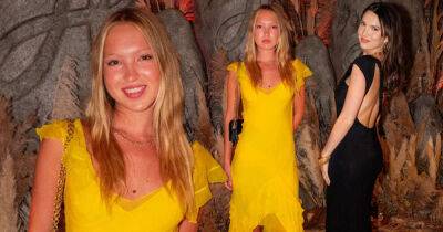 Liam Payne - Maya Henry - Ashlee Simpson - Evan Ross - Kate Moss - Lila Moss - Moss - Lila Moss dazzles in bright yellow dress at Annabel's summer party - msn.com - Britain - USA - county Garden
