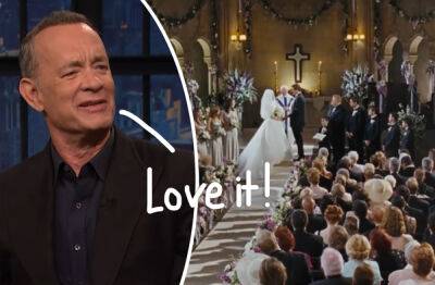 Tom Hanks Explains Why He LOVES Crashing Weddings! - perezhilton.com - California - Santa Monica - Rome - city Pittsburgh