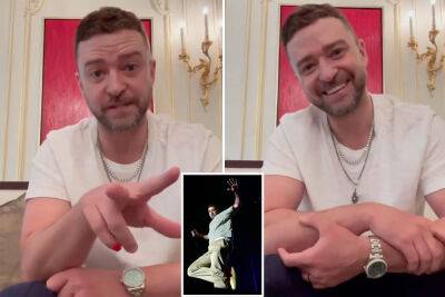 Justin Timberlake - Justin Timberlake apologizes for viral Beat Ya Feet dancing: ‘It was the khakis’ - nypost.com - Washington - Washington