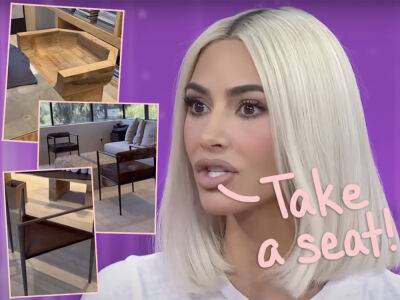 TikTok Trolls Kim Kardashian For Having 'The Most Uncomfortable' Office Furniture EVER! - perezhilton.com