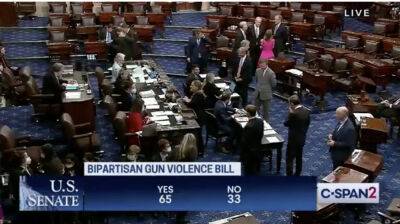 Joe Biden - John Cornyn - Senate Passes Bipartisan Gun Violence Bill; Legislation Expands Safety Measures But Falls Short Of Ban On Assault Weapons - deadline.com - New York - Texas - county Uvalde