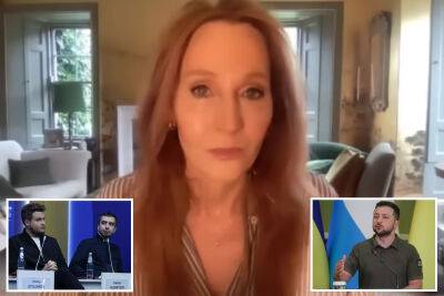 J.K. Rowling pranked by Russians impersonating Zelensky on Zoom - nypost.com - Ukraine - Russia - George