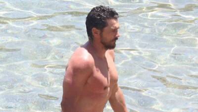 James Franco Spotted Shirtless at the Beach in Greece with Longtime Girlfriend Izabel Pakzad - www.justjared.com