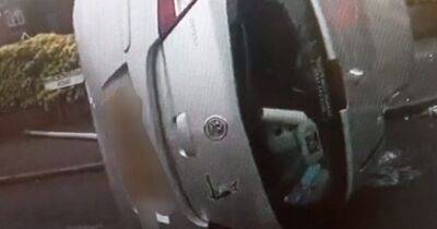 Suspected drink driver arrested after car overturns in smash - www.manchestereveningnews.co.uk - Manchester