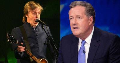 Paul Maccartney - Piers Morgan - Bruce Springsteen - Dave Grohl - Piers Morgan defends Sir Paul McCartney for ‘not playing enough Beatles’ at Glastonbury - msn.com - county Love