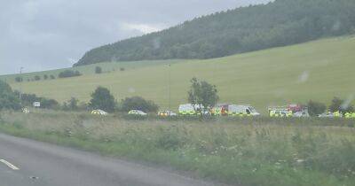 Huge emergency service response on A92 after car crash as road closed - www.dailyrecord.co.uk - Australia - Scotland