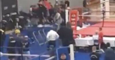 Boxing fans storm ring as Glasgow event cancelled after reports of man with gun - www.dailyrecord.co.uk