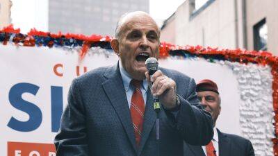 Donald Trump - Rudy Giuliani - Rudy Giuliani Struck While Campaigning for Son, Who Blames ‘Left Wing for Encouraging Violence’ - thewrap.com - New York - New York