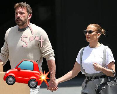 Jennifer Lopez - Samuel Affleck - Ben Affleck - Ben Affleck's 10-Year-Old Son Takes Wheel Of Lamborghini And HITS Another Car! WHAT?! - perezhilton.com