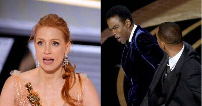 Will Smith - Jada Pinkett Smith - Chris Rock - Dave Chappelle - Jessica Chastain - Pinkett Smith - Jessica Chastain said she had to find ‘calmness’ when accepting Oscar after Will Smith slap - msn.com - Los Angeles - USA