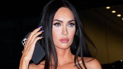 Megan Fox Matched Her New Blonde-Pink Hair to Her Minidress, Stilettos, and Manicure - www.glamour.com